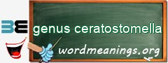 WordMeaning blackboard for genus ceratostomella
